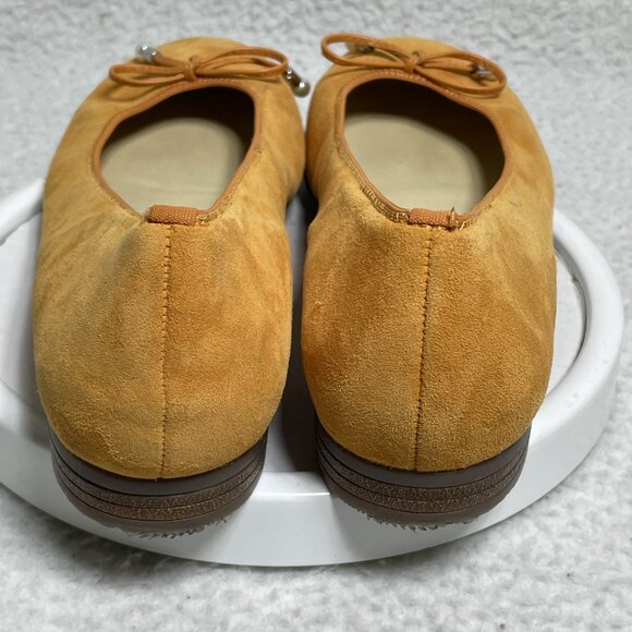 ARALuftpolster High Soft Shoes Flats Womens Sz 7 Orange Suede Cushioned Insole - Picture 3 of 10